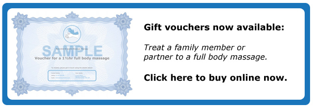 Gift vouchers for Massage Hands